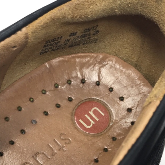 Unstructured by Clarks UnSparrow Blk Leather Shoes - Picture 8 of 8